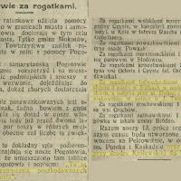 Daleko od noszy, 1913
