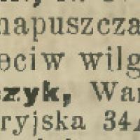 Posadzki napuszczane kwasem Posadzki napuszczane kwasem, 1913