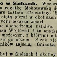 Zabójstwo w Sielcach, 1913