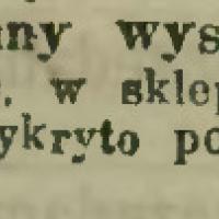Potajemny wyszynk, 1913