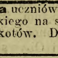 Potrzeba uczniów, 1913