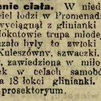Wyłowienie ciała, 1913