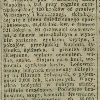 Interes na Wspólnej, 1913