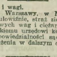 Fałszywe miary, 1913