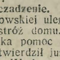 Zaczadzenie, 1913