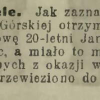 Strzały na weselu, 1913