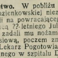 Nożowiectwo, 1913