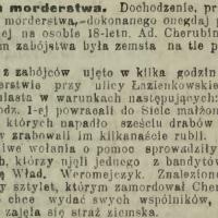 Echa morderstwa, 1913