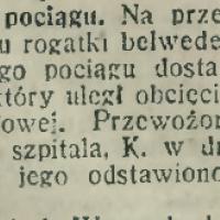 Pod kołami pociągu, 1913