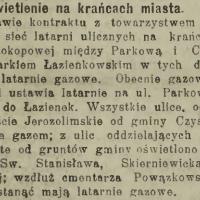 Oświetlenie na krańcach, 1913