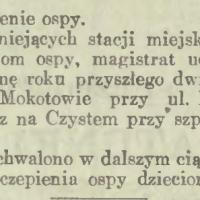 Szczepienie ospy, 1913