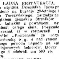 Ładna restauracja, 1914