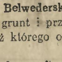 Połączenie szosy Belwedrskiej z Mokotowem. Projekt. 19194.