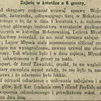 Zajście w katordze mokotowskiej. 1914