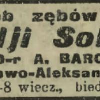 Lecznica zębów, 1914