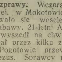 Na Grodzkiej wesele, 1914