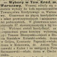 Towarzystwo Kredytowe, 1914