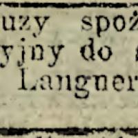 Sklep do sprzedania, 1914