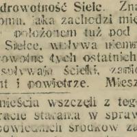 Zdrowotność Sielc, 1914