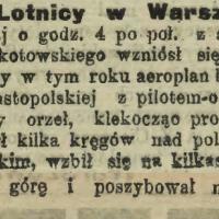 Klekocząc propelerem, 1914