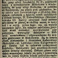 Zabójstwo przy Spokojnej, 1914