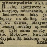 Taniej byle zaraz, 1914