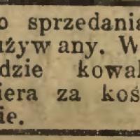 Furgon od kowala za kościołem, 1914