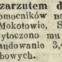 Defaraudacja w więzieniu mokotowskim. 1914.