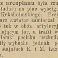 Zbrodniarz awiator, 1914