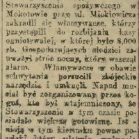 Udaremniony napad, 1914