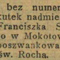 Samochód bez numeru, 1915