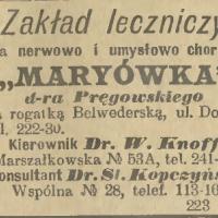 Maryówka, 1915