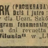 Występy Wilusia, 1915