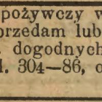 Sklep sprzedam, 1915