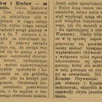 Mokotów i Sielce w ciemnościach, 1915