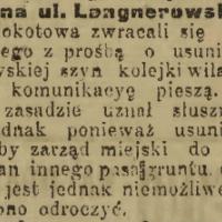Tor na Langnerowskiej, 1915