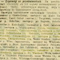 Zapomogi, 1915