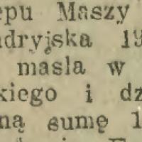 Pud masła i dzieżka śmietany, 1916