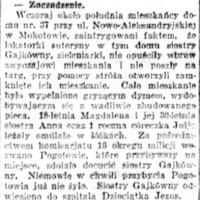 Zaczadzenie, 1916
