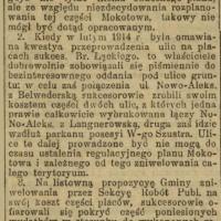 Połączenie z Sielcami, 1916