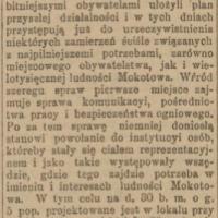 Komunikacya, praca... 1916