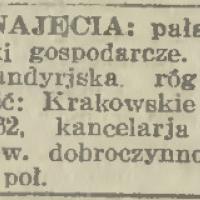 Pałacyk do wynajęcia, 1916