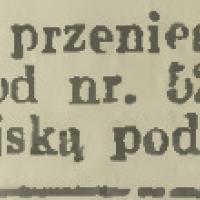 Sklep przeniesiony, 1916