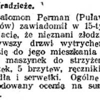 Kradzież brzytew Kradzież brzytew, 1918
