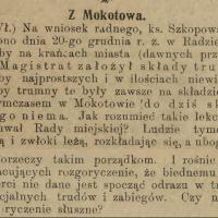 Brak trumien, 1918