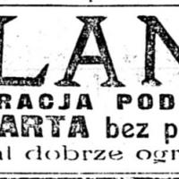 Sielanka bez przerwy, 1918