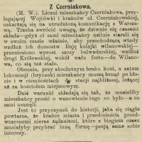Mieszkańcy narzekają, 1918