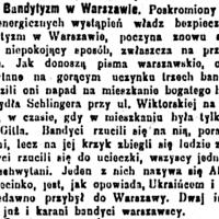 Bandytyzm się szerzy, 1918