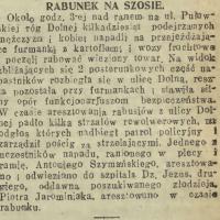 Rabunek na szosie. Puławska. 1919