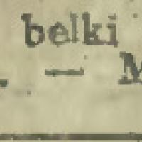 Belki z rozbiórki,1919